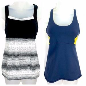 Athleta Bundle XS Tank Top Stride Crunch/ Start Up